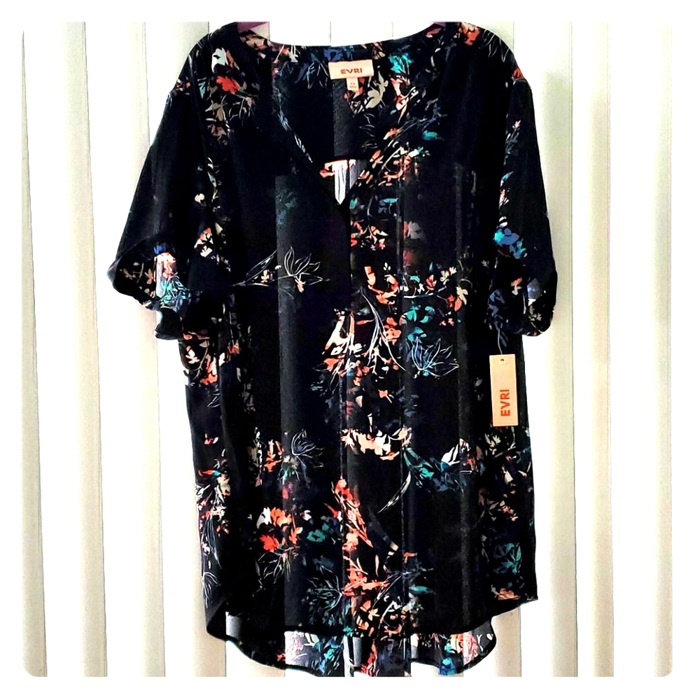 Evri 3x Short sleeve dress shirt
